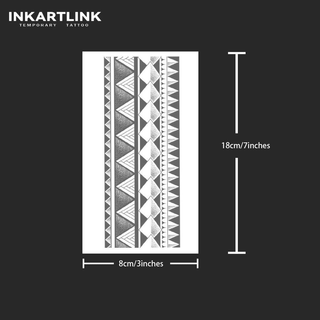 Tattoo Sticker for Body Paper Tattoo Sticker Tribal Band Totem Waterproof Eco-friendly Long Lasting 15 Days Bulk
