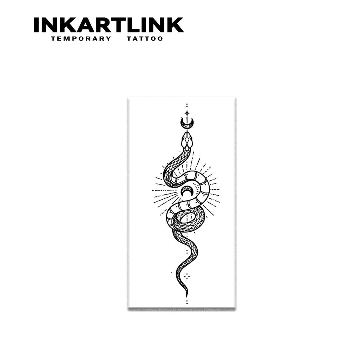 Newest Design Tribal Snake PatternTemporary Waterproof Women and Men Long Lasting Arm Tattoo Sticker