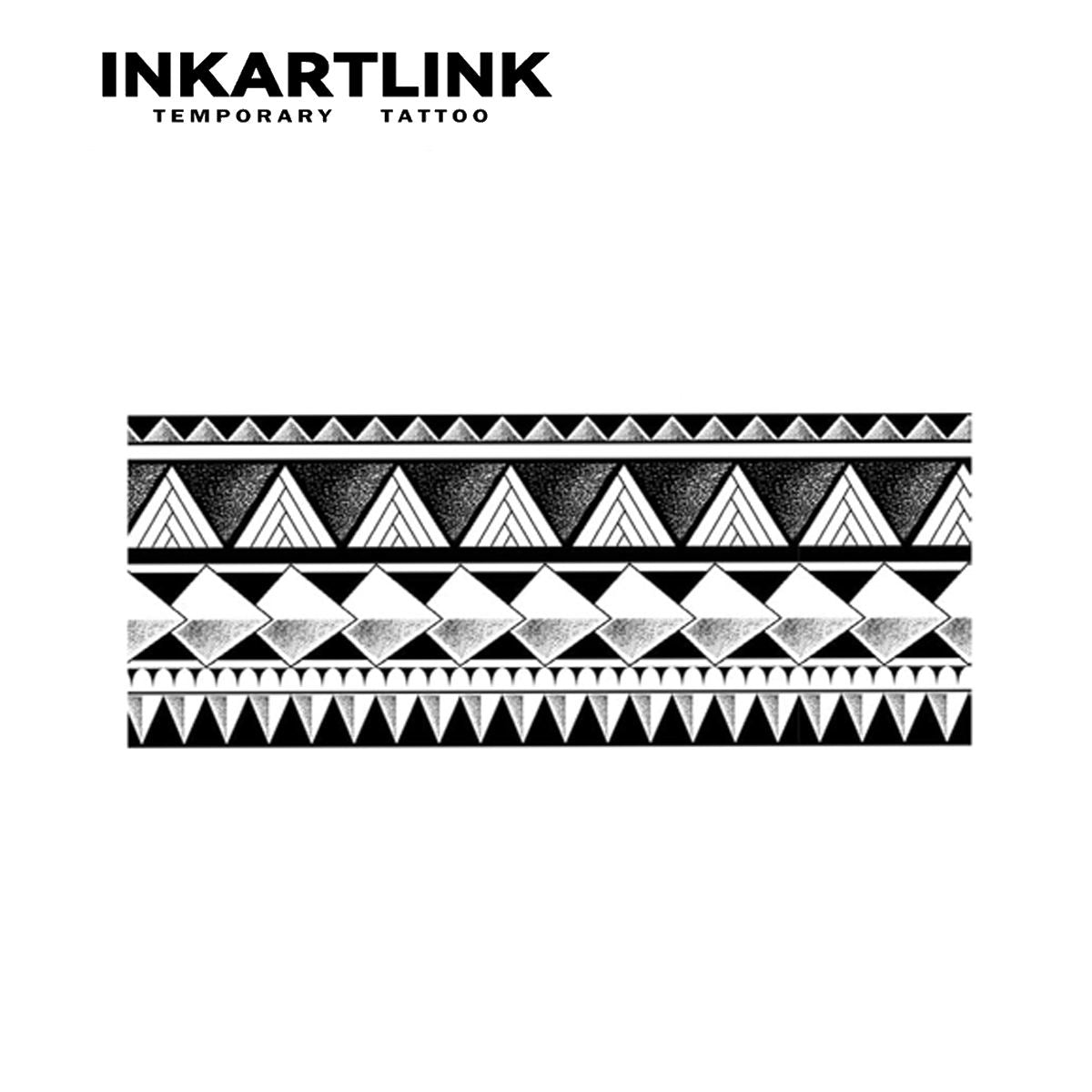 Tattoo Sticker for Body Paper Tattoo Sticker Tribal Band Totem Waterproof Eco-friendly Long Lasting 15 Days Bulk