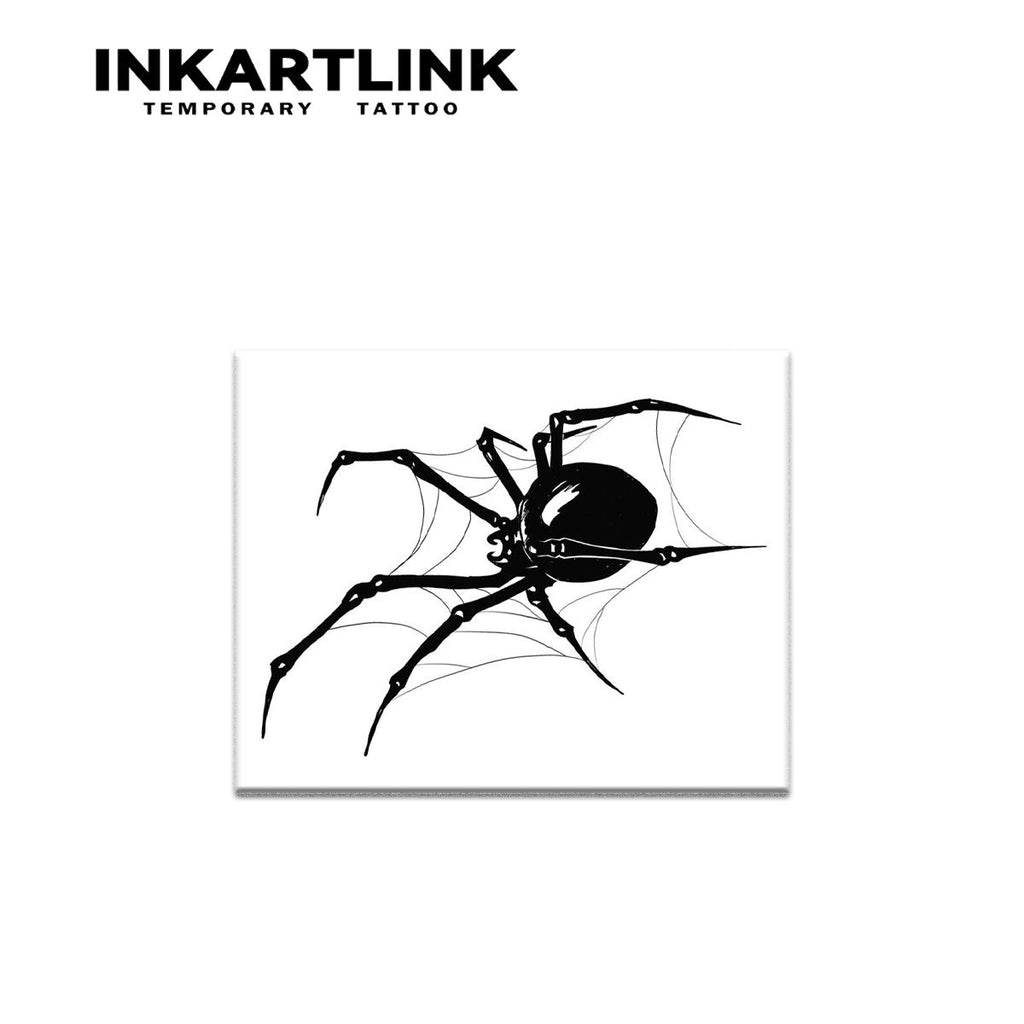 Custom Realistic Spider Herbal Tattoo Sticker Waterproof Long Lasting 15 Days Semi-permanent Body Art for Arm Hand Men Women